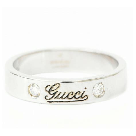 silver gucci rings for women|Gucci diamond rings white gold.